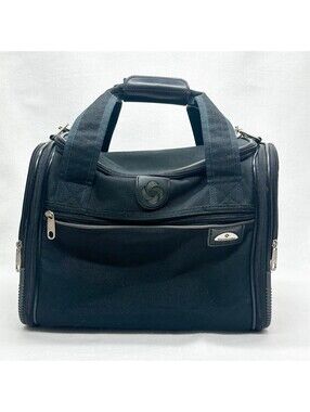Samsonite Black Duffel Overnight Bag With Handle & Strap Expandable